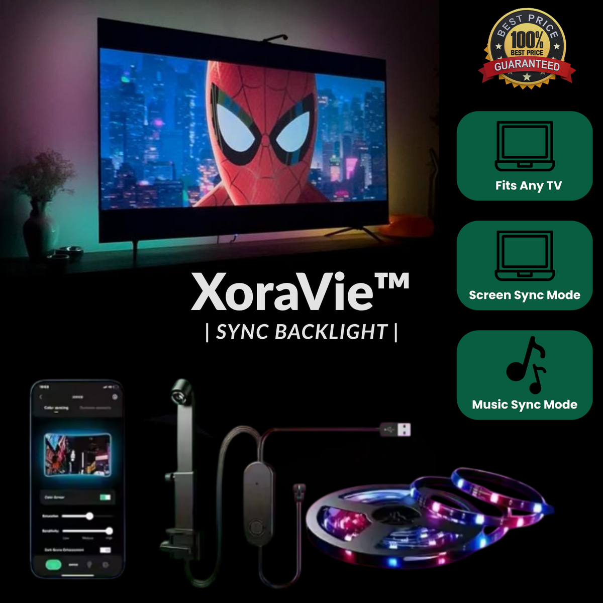 XoraVie Sync™| LED TV Backlight
