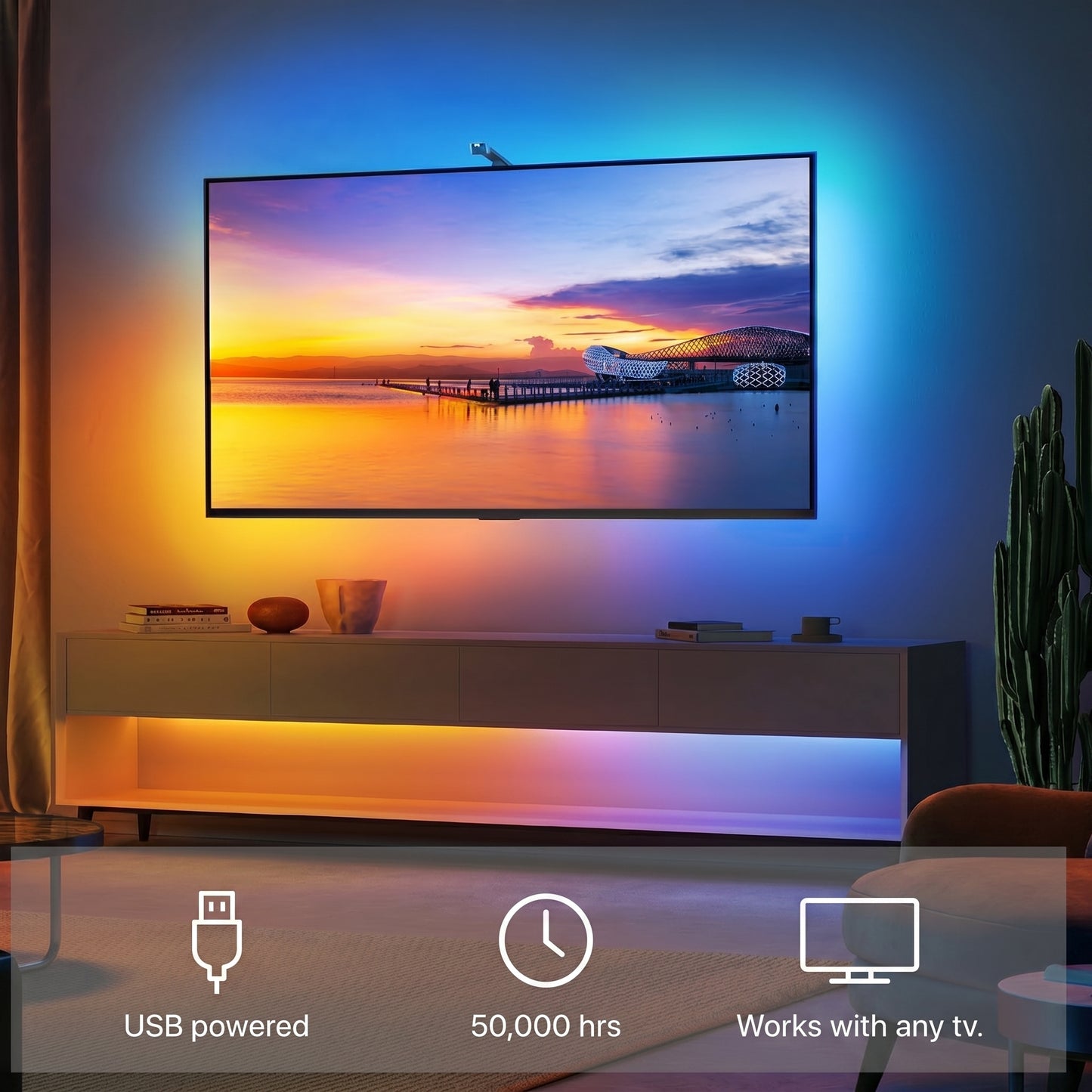 XoraVie Sync™| LED TV Backlight (RGBIC)