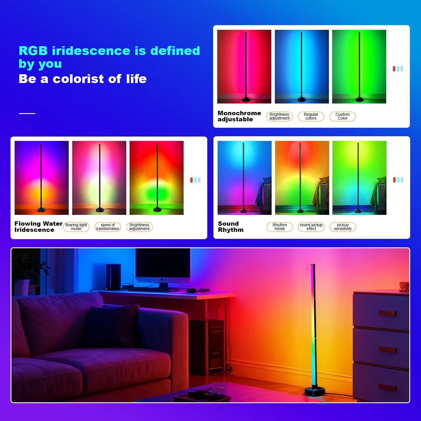 XoraVie Line™| Synced RGB line light
