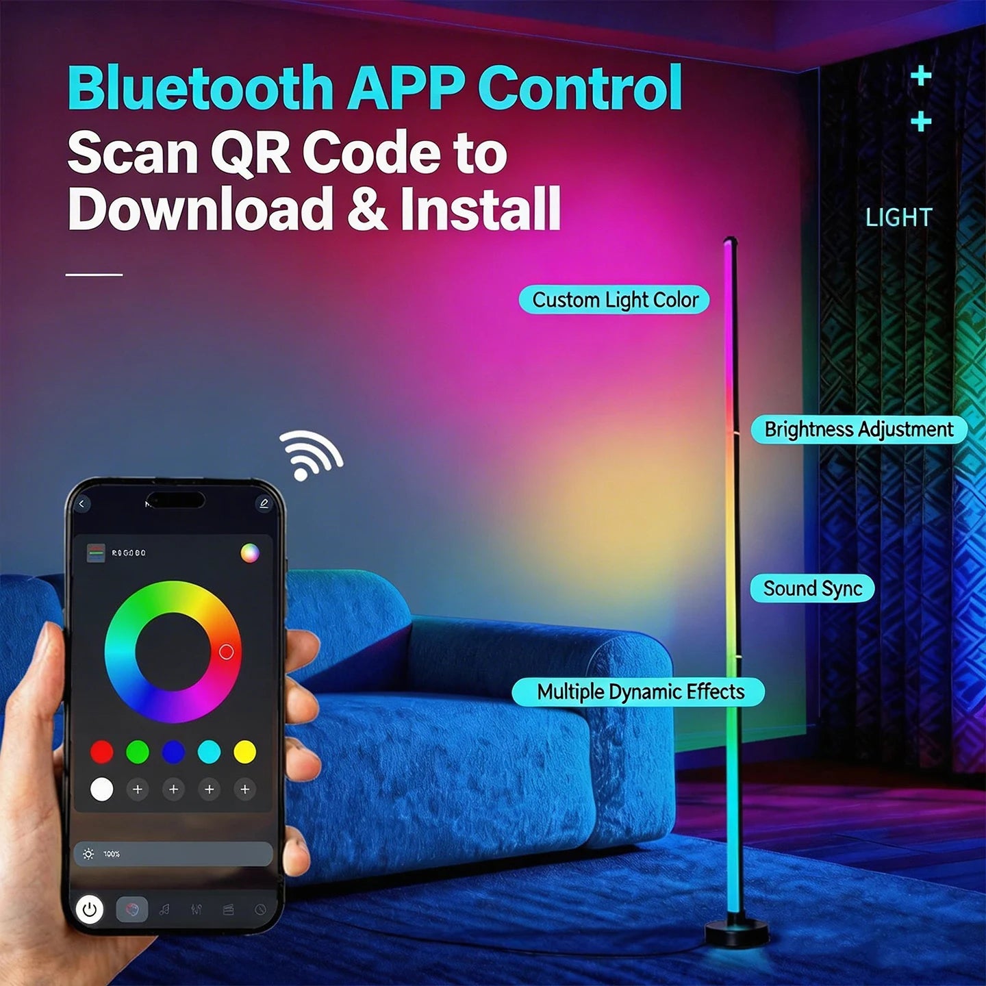 XoraVie Line™| Synced RGB line light