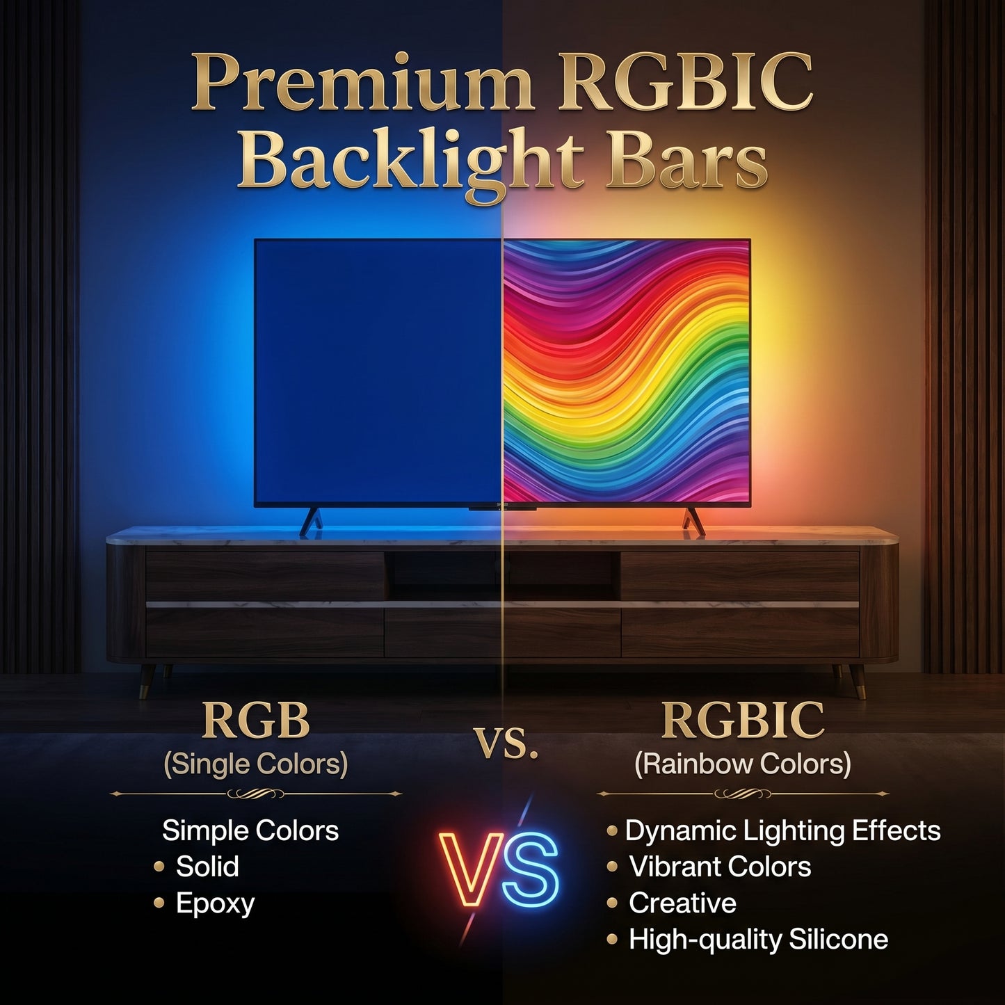 XoraVie Sync™| LED TV Backlight (RGBIC)